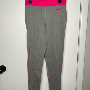 Nike Drifit Gray and Pink Leggings